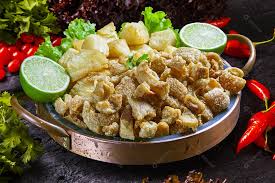 Porção Torresmo com Mandioca